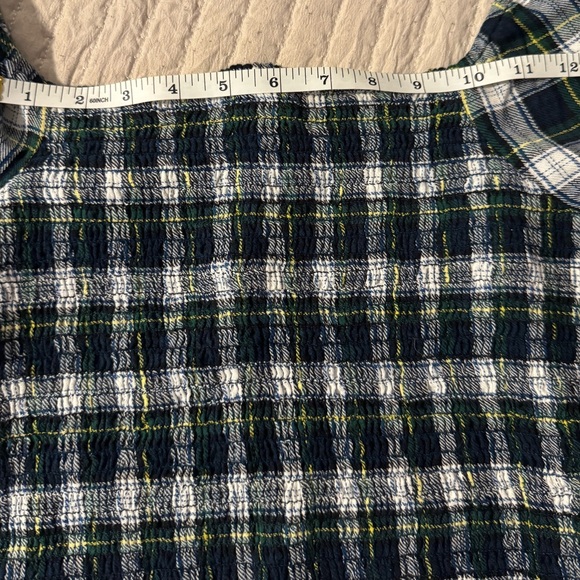 American Eagle | Puff Sleeve | Plaid | Top | Size Medium - Picture 10 of 11